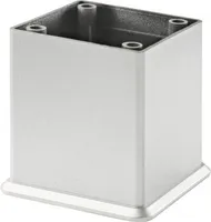 Tarrox Möbelfuß eckenbündig 50 x 45 x 45 mm, silber