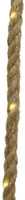 LED Solar Seil Lichterkette 5m Jute Kunststoff Warmweiß