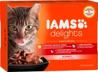 IAMS Delights Land Collection in Sauce Katzen-Nassfutter; 12 x 85g