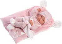 Llorens 73860 NEW BORN DOLL - realistická bábika s celovinylovým telom - 40 cm