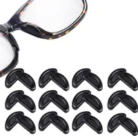 MMOBIEL 12x Ersatz für Universal Brillen-Nasenpads, weiches Silikon Luftkammer - schwarz