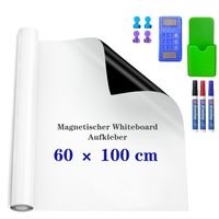 Freetoo Magnetfolie, 60 * 100 cm Selbstklebende Magnetische Whiteboard Folie, Weißwandtafel, Schreibtafel, bnehmbare Magnetischer Whiteboard Anzug