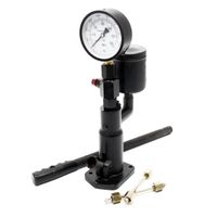 Wiltec Diesel Einspritzdüsen Tester 160 x 100 x 380 mm mit Manometer 0-600 bar Druck, Injektor Prüfgerät mit Handhebel für verschiedene Tests und Prüfungen