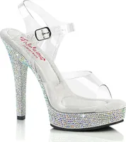 MAJESTY-508DM Damen Sandale von Fabulicious, Transparent EU 36, US 6