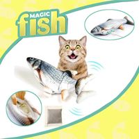 Hračka pre mačky Magic Fish s mačacou mätou, krúti sa ako skutočná rybka, vyrobená z odolného materiálu