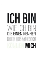 Postkarte "U. Wathling: Ich bin wie ich bin. Die einen kennen mich, ..."