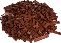 LEGO® Bricks Special Red Brown Mixed NEW! Množstvo 250x
