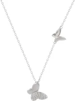 Silber Butterfly Halskette 925