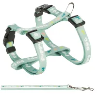 Trixie JUNIOR sada postroj pre šteňatá 23-34cm/8mm + vodítko 2,00m/8mm - mentolová