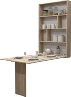 MIRJAN24 Wandtisch Abi, Stilvoll Esszimmertisch, Moderne Essgruppe, Esszimmer (Farbe: Sonoma Eiche)