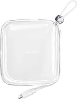 Joyroom Powerbank 10000Mah 22.5W mit integriertem Lightning Kabel Weiß