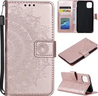 Apple iPhone 11 [6,1 Zoll] Handy Hülle Wallet Case Schutzhülle Mandala Rosegold
