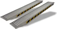 TRUTZHOLM 2 x Schwerlastrampen 212cm Traglast 3800kg/Paar Alu grau geriffelt Rampen Verladerampen