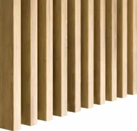 LAMEO Wandlatten Modern Innendekoration | MINI Lamellen aus MDF | EICHE NATURAL | 1,6x3x275cm | Set 24 Stück