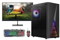 Gaming Komplett Set - AMD Athlon - 8 GB Ram - 240 GB SSD - Delta - Game PC - 24" Gaming Monitor - Tastatur - Maus