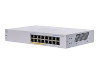 Cisco CBS110 Ungeniert L2 Gigabit Ethernet (10/100/1000) Ethernet-Anschluss, unterstützt Stromversorgung über diesen Port (PoE) 1U Grau