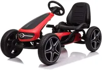 Mercedes Go Kart Tretauto Tretfahrzeug Go-Kart Kinderfahrzeug Schwarz Rot