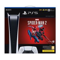 PS5-Konsole 825 GB Digital Ed. Weiß + Spider Man 2  Sony Computer Ent.