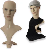 Perückenkopf Männlich Perrückenständer Schaufensterpuppen Kopf Dekokopf Mannequin 53cm MS-19252