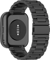 INF Řemínek na hodinky z nerezové oceli pro Huami, Garmin, Vivomove a Huawei Černá