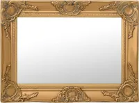 Möbel Wandspiegel im Barock-Stil 60x40 cm Golden - Dekospiegel 320329
