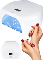 MalTec lampa na nechty Manikúra Pedikúra 268W UV Dual LED lampa na nechty Nechtový lak Hybridný gél Biely dlhý kábel