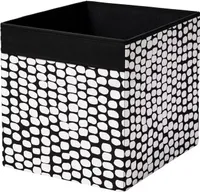 DRÖNA Ikea Fach Box für Kallax Regal, schwarz/weiß, 33x38x33