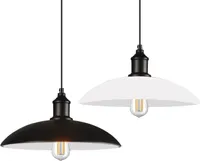LED Pendelleuchte, Hängeleuchte, 1-flammig, Deckenleuchte 32cm, PA607 WEISS