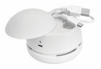 WEDO Mini-Tischstaubsauger W2D2 wiederaufladbar weiß