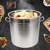 Multifunktion Küchenutensil mit Deckel 35L Suppentopf Edelstahl Kochtöpfe 35L Edelstahl Suppentopf Topf mit Deckel