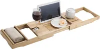 REIKA Badewannenablage Bambus verstellbar von 74,5 - 108,5 cm
