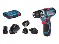 Bosch Akku-Bohrschrauber GSR 12V-15 FC, mit 2 x 2,0 Ah-Akku, L-BOXX 06019F6000