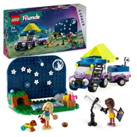 LEGO Friends Sterngucker-Campingfahrzeug Set mit Geländewagen-Auto und Spielzeug-Teleskop, Geschenk ab 7 Jahre für Mädchen und Jungen, beinhaltet die Spielfiguren Nova, Aliya und einen Hund 42603