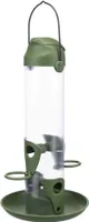 TRIXIE Außen-Futtersäule, Hängend, Grün, Transparent, Kunststoff, 0,75 l, Samen, 290 mm