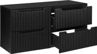 Doppelwaschtisch-Unterschrank 120cm, in schwarz, NEWPORT-56-BLACK