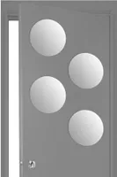 Atmosphera createur d'interieur - Set aus 4 selbstklebenden rundspiegeln 30x30