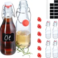 relaxdays Bügelflaschen 250 ml im 6er Set