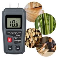 Feuchtigkeits-Detector (Feuchtigkeitsmessgerät/Feuchtigkeitsmesser für Holz oder Baustoffen, mit LCD-Display),Schwarz,Feuchtigkeitsmesser