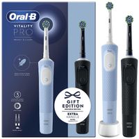 Oral-B Vitality Pro D103 Duo Schwarz / Blau Elektrische Zahnbürste