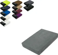 Frottee Spannbettlaken 120 x 200 cm Grau