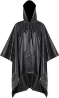 Schwarzer wasserdichter Poncho-Regenmantel