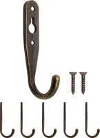'FUXXER® - Massive Eisen-Haken, Garderoben-Haken, Handtuch-Haken, Kleider-Haken, Eisen-Haken Antikes'