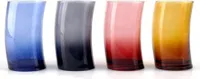 Bunte Gläser 4er Set Trinkgläser Wassergläser Getränkegläser Saftgläser 430ml