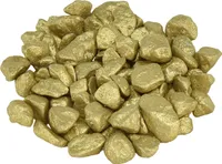 Dekoracyjne kamienie stołowe w kolorze żółtego złota rozproszone kamienie naturalne 9-13mm 2kg