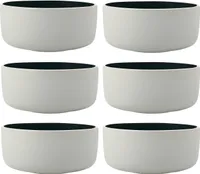6er Set Müslischalen TINT D. 14cm schwarz für 650ml Porzellan Maxwell & Williams