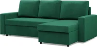 Sofa narożna z funkcją spania, Bonell, zielona