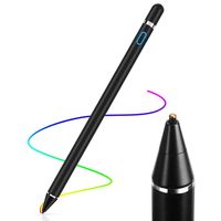Universal Digital Stylus Pen Pencil Eingabestift Touch Stift für iPhone iPad Smartphone Samsung Tablet Schwarz wiederaufladbare Akku
