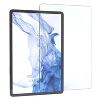 EAZY CASE Displayschutzfolie aus Glas kompatibel mit Samsung Galaxy Tab S8, nur 0,3 mm dünn, Tablet Schutzglas, Tabletschutzfolie, Transparent & Kristallklar