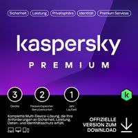 Kaspersky Premium Total Security 2024 | 3Geräte | VPN | Passwort Manager |Safe Kids