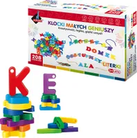 Klocki małych geniuszy literki 208 elementów